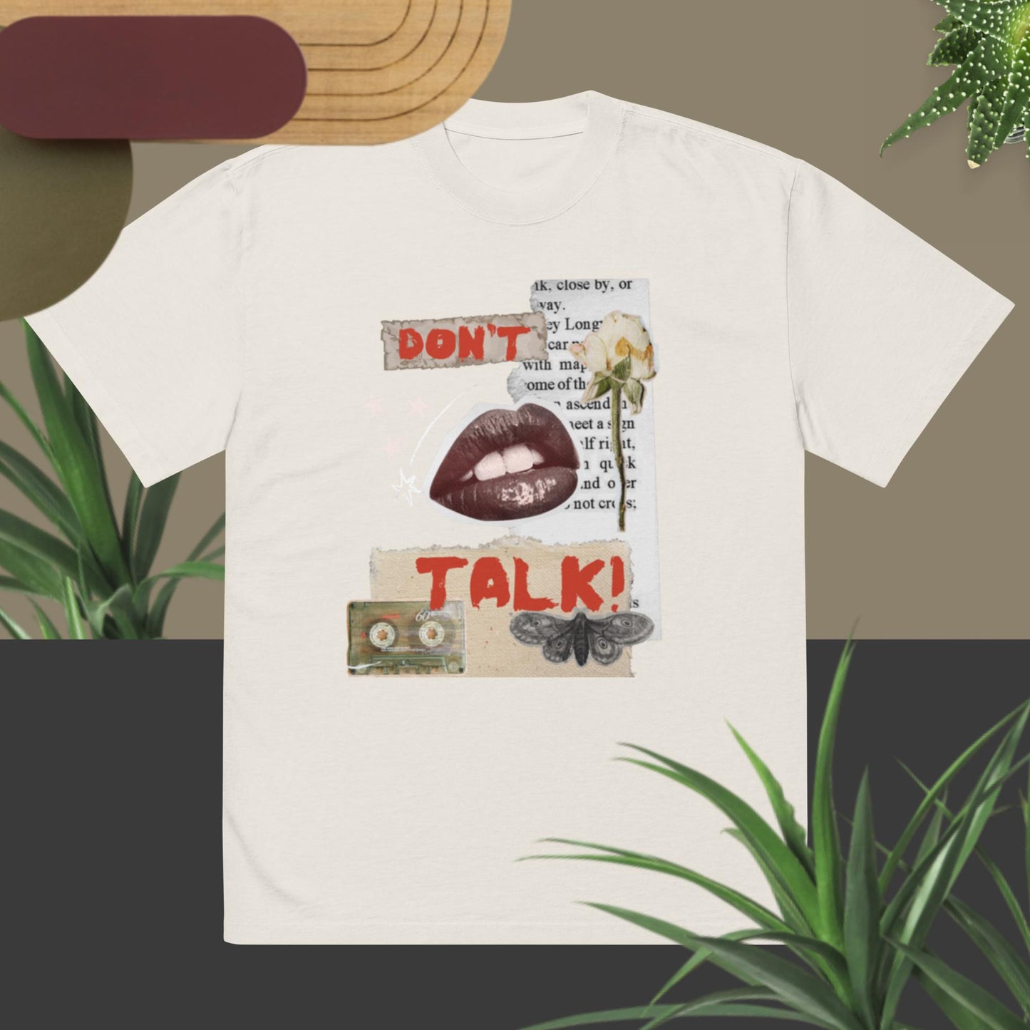 "Don't Talk!" - Vintage Oversided T-Shirt