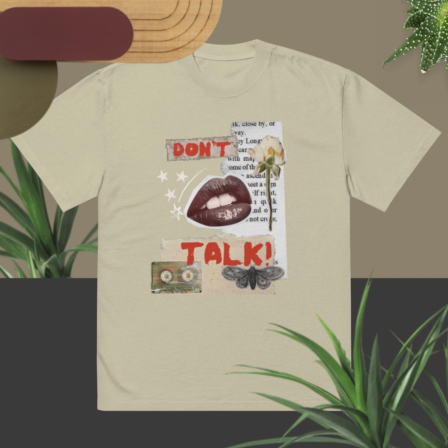 "Don't Talk!" - Vintage Oversided T-Shirt