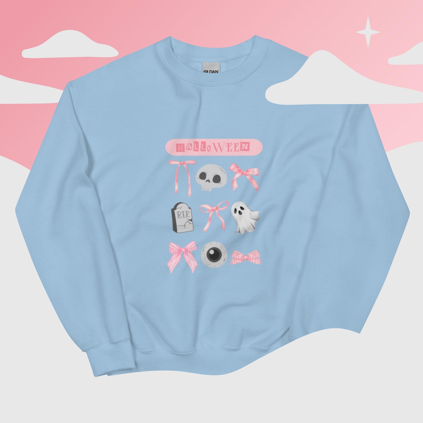 Pink halloween -sweatshirt