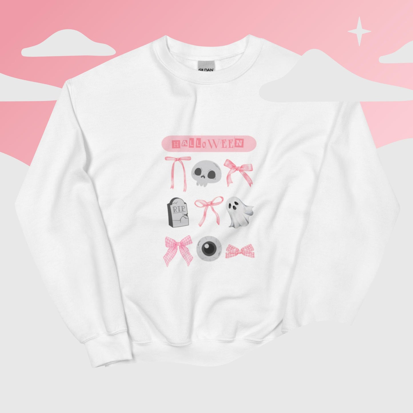 Pink halloween -sweatshirt