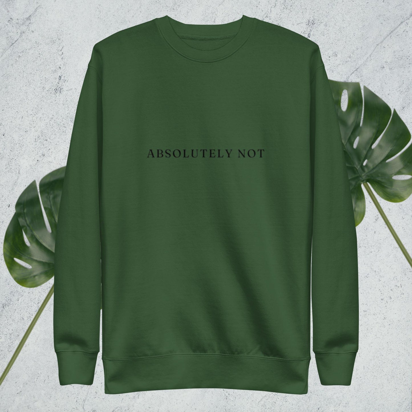 Absolutely Not - Premium Sweatshirt